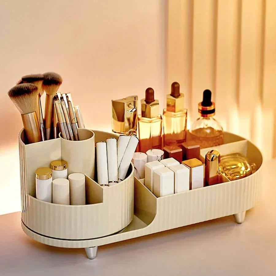 Eleganza – Organizador de Belleza de Lujo con Diseño Slim y Rotatorio