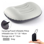 AirNest Almohada Inflable para Exterior | Compresible y Plegable | Soporte para el Cuello para Camping, Senderismo y Viajes