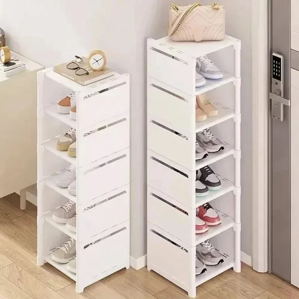 Skanto | ESTANTE PARA ZAPATOS SHOECORNER – Estante de zapatos estable para esquinas – Organización ahorradora de espacio con estilo