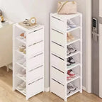 Skanto | ESTANTE PARA ZAPATOS SHOECORNER – Estante de zapatos estable para esquinas – Organización ahorradora de espacio con estilo