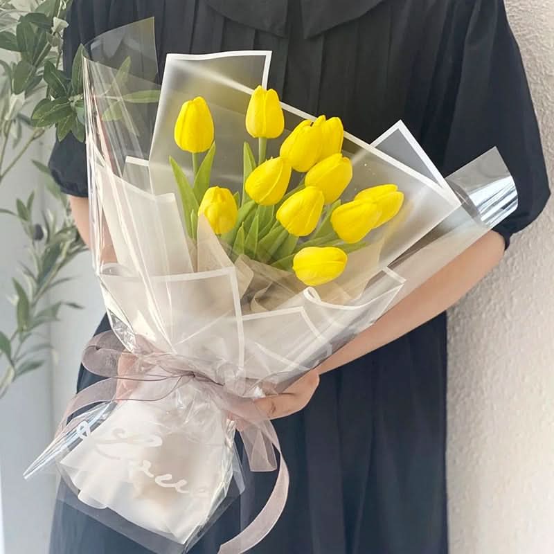 Ramo de Tulipanes Artificiales con Flores Realistas