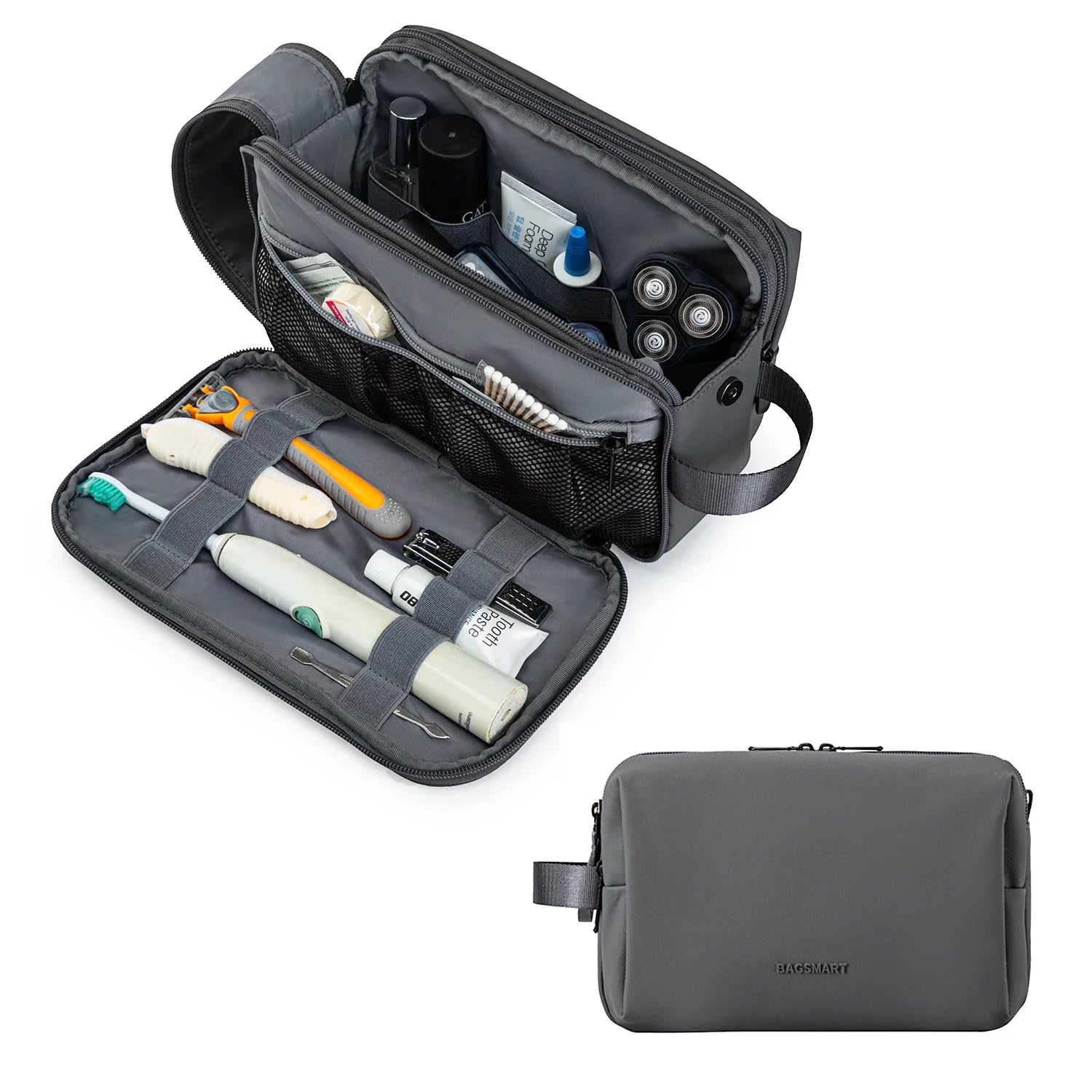 Kosmetixo Neceser Impermeable para Damas y Caballeros | Neceser Ligero en S/M/L | Accesorios de Viaje para Productos de Cuidado y Maquillaje | Organizador de Viaje Unisex