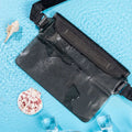 Bolsa de Cadera Impermeable AquaSafeX | Sellado Triple | Bolsa Seco Transparente para Smartphone y Objetos de Valor | Correa Ajustable