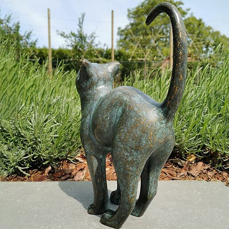 PawWhimsy – Estatuas de gatos encantadoras para el jardín con un toque juguetón y detalles realistas