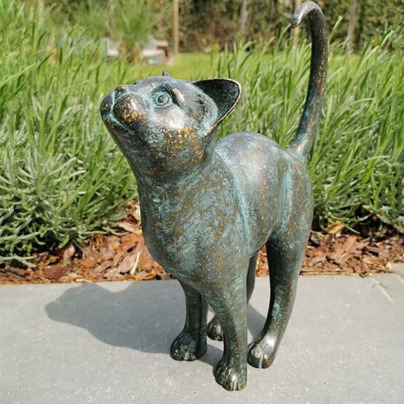 PawWhimsy – Estatuas de gatos encantadoras para el jardín con un toque juguetón y detalles realistas