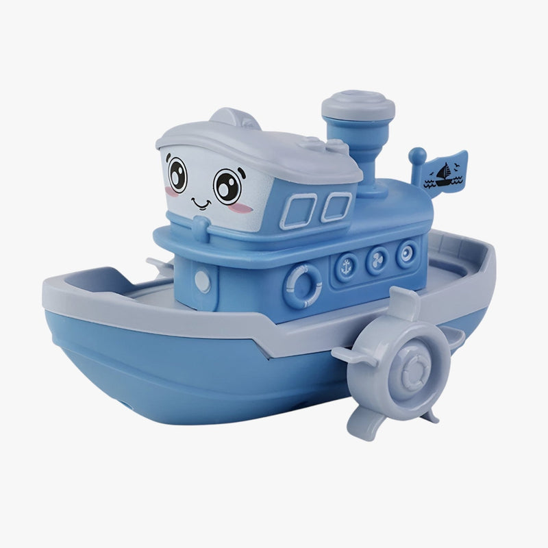 WasserSpass – Barco de juguete inflable para el baño con bordes redondeados y forma compacta