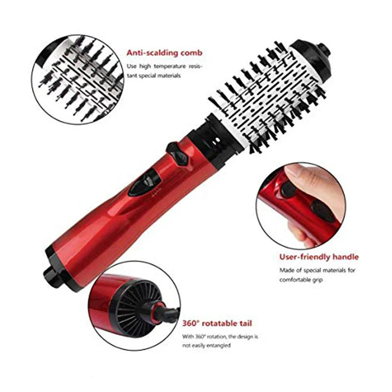StilMeister™ Cepillo Rotatorio 3 en 1, Estilizador &amp; Secador de Pelo