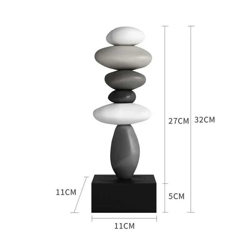 Kalsten | Escultura Balanture – Decoración Zen Moderna para un Ambiente Pacífico y Relajante