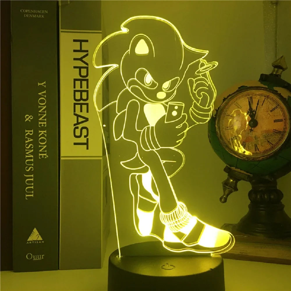 Lámpara LED Sonic - Iluminación Divertida para Gamers