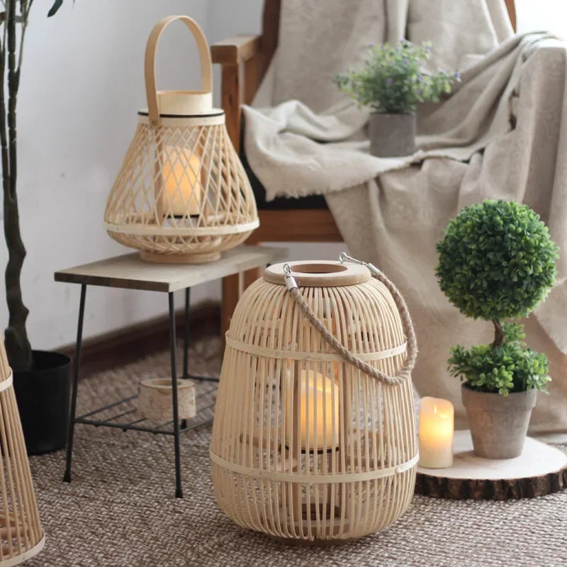 Lámparas de Rattan