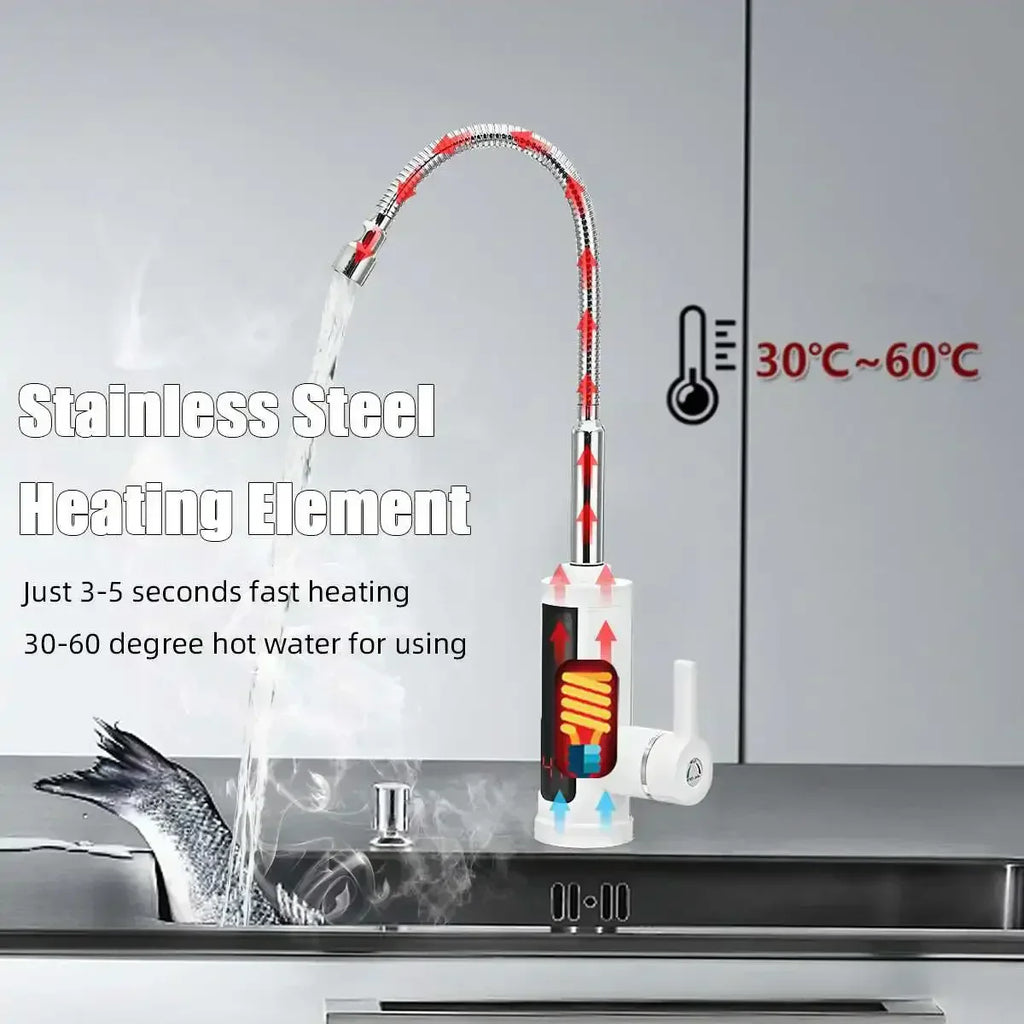 Grifo de Cocina Eléctrico de 3000W con Agua Caliente Instantánea - FlowHeat
