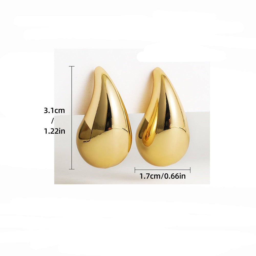 Pendientes de Gota Gruesa para Damas