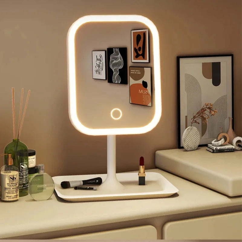 Espejo de Maquillaje LED Lumiéra | 3 Colores de Luz | Control Táctil | Diseño Moderno