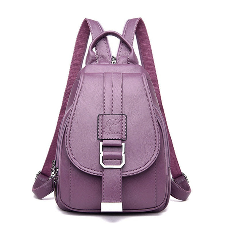 Mochila de piel para mujeres
