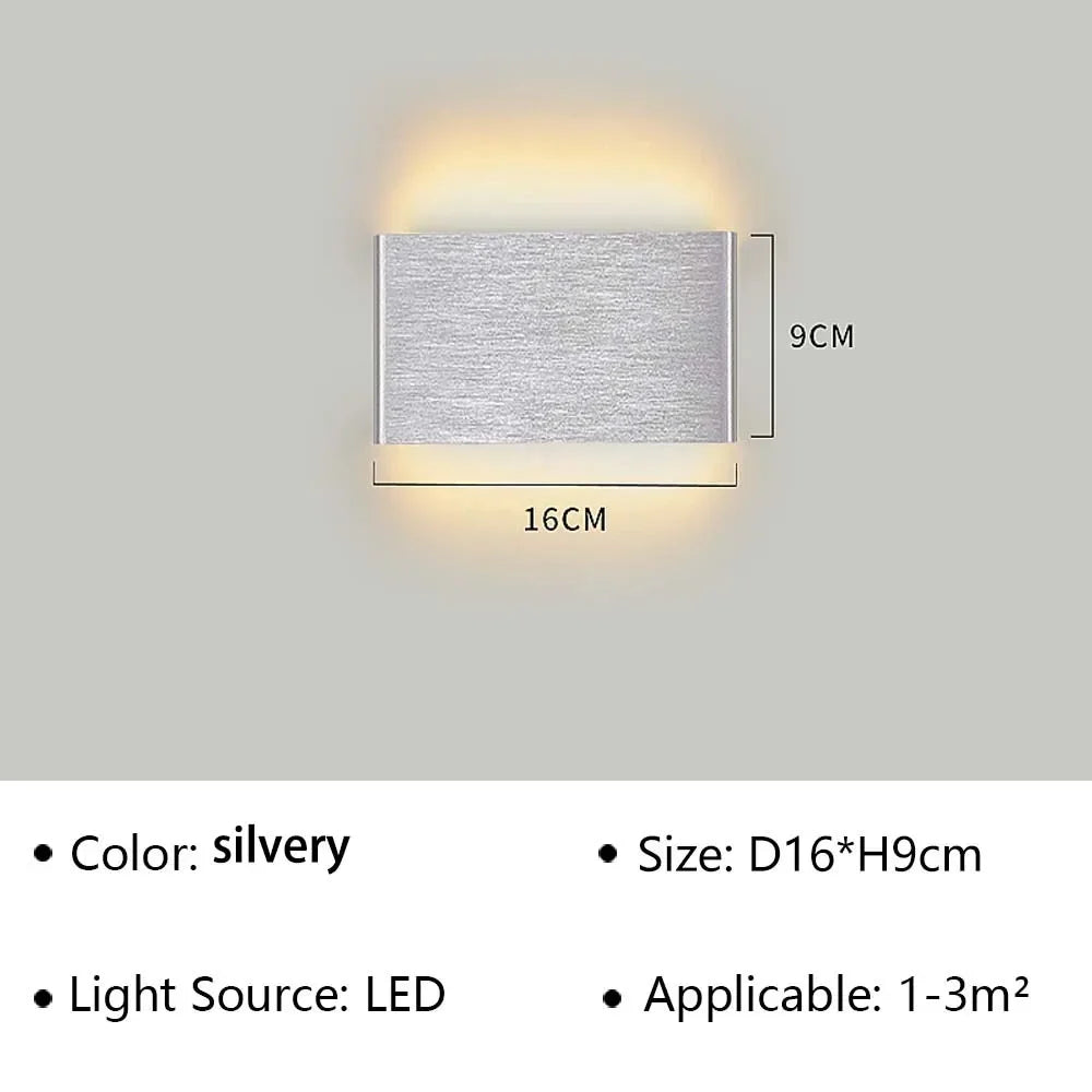 LumiEra Moderne LED-Aplique | Diseño Elegante | Luz Cálida para Dormitorio, Pasillo y Baño