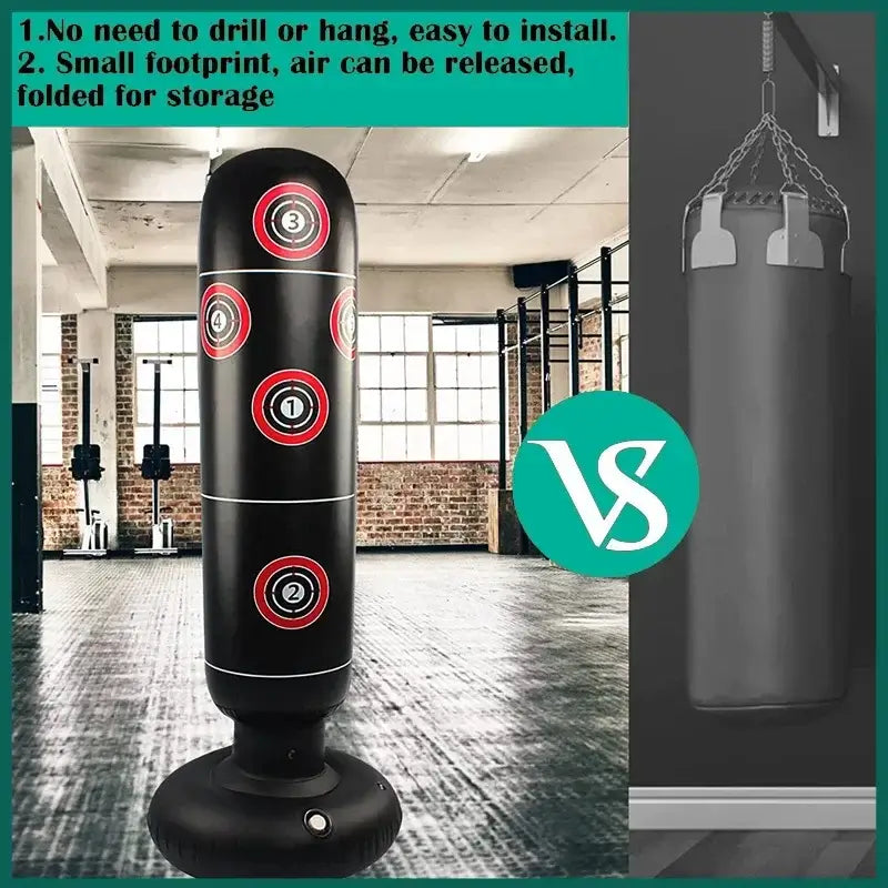 Bola de Boxeo Inflable – Para Entrenamiento y Diversión