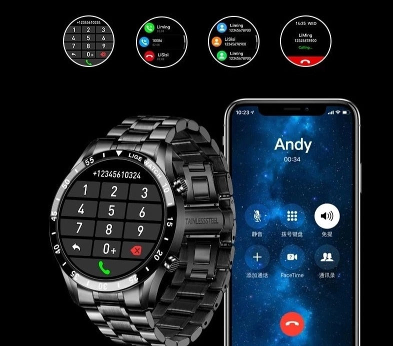 Reloj Inteligente de Lujo 4G – Estilo elegante y conectado con llamadas y conectividad
