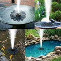 Fuente Solar Primavera de Jardín | 5 Boquillas Intercambiables | Ahorro Energético y Sin Mantenimiento | Para estanque, baño de aves y balcón