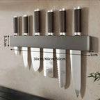 Skanto | Soporte para cuchillos – Knifey – Acero inoxidable – Estante multifuncional