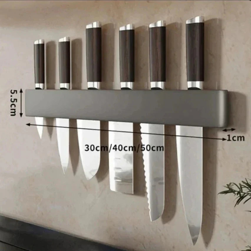 Skanto | Soporte para cuchillos – Knifey – Acero inoxidable – Estante multifuncional
