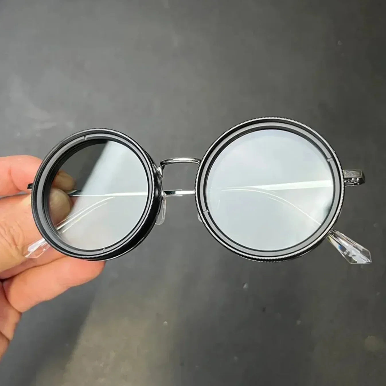 ShadowSunglasses | Gafas de sol con lentes negros, estilo UV-protección, moda