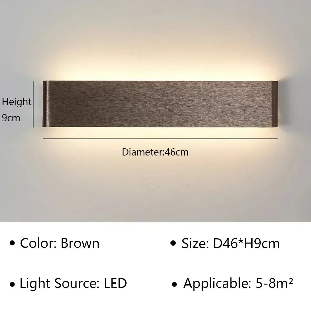 LumiEra Moderne LED-Aplique | Diseño Elegante | Luz Cálida para Dormitorio, Pasillo y Baño
