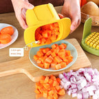 ChopMaster – Cortador de verduras multifuncional y cortador de papas fritas con mecanismo de presión manual