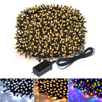 LuminaraX | Cadena de luces LED exterior 24V | 8 modos de iluminación | Impermeable IP65 | 10–100 m | Para jardín, casa y decoración navideña
