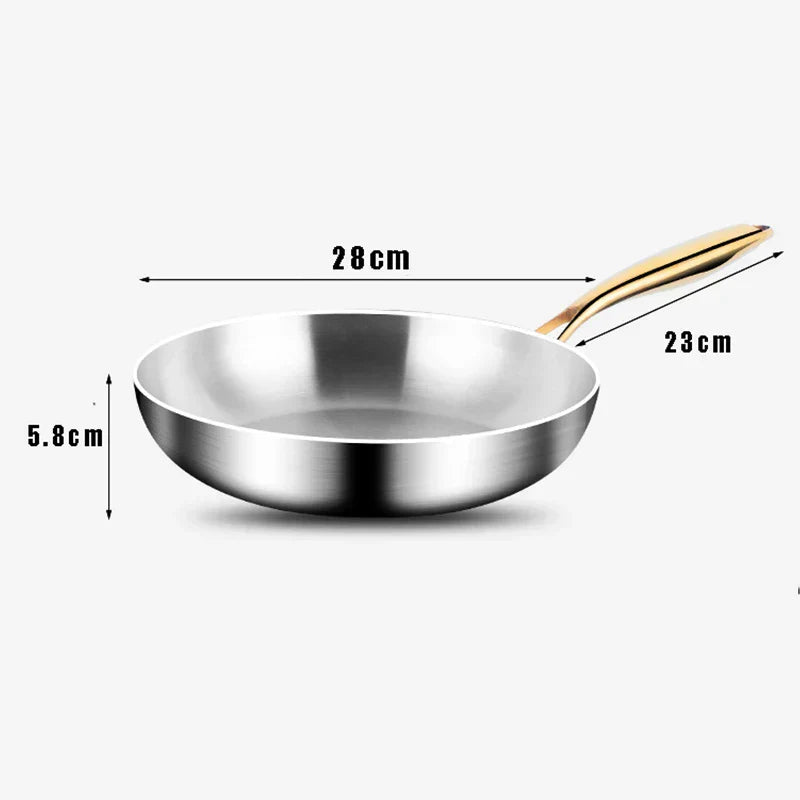 ChefSteel – Sartén de Acero Inoxidable Profesional para Gas e Inducción | Brehn