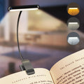 Lámpara de lectura recargable con clip y brazo flexible – Ajustable y amigable con los ojos