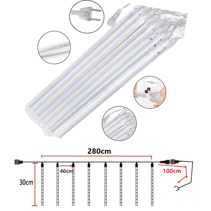 Luces LED de Ducha Meteor - Luz profesional para interiores y exteriores
