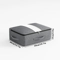 Livono Bolsa de Almacenamiento | Extra Grande y Plegable | Con Ventana Transparente y Cremallera | Tejido Cationico Gris