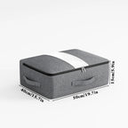 Livono Bolsa de Almacenamiento | Extra Grande y Plegable | Con Ventana Transparente y Cremallera | Tejido Cationico Gris