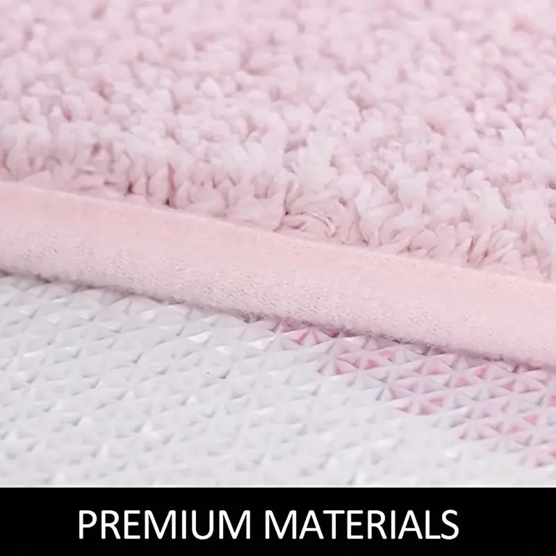 BlushNaked Alfombra de Diseño Acolchada – Rosa "Get Naked" Alfombra para Baño y Sala | Brehn
