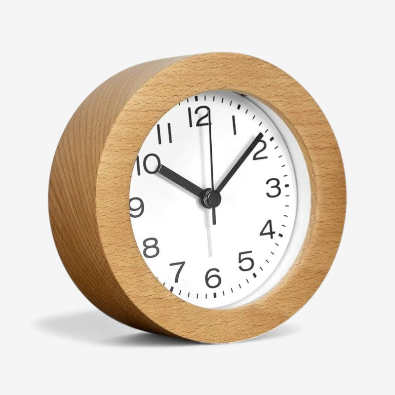TimberGlow – Reloj despertador LED silencioso para el escritorio