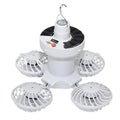 Lámpara Solar de Camping Ventolux con Ventilador | Plegable y Portátil | 3 Niveles de Viento y Iluminación LED | Para Tienda, Terraza y Exterior