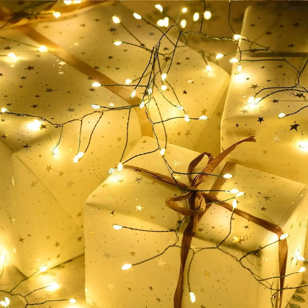 Cadena de luces LED de fuegos artificiales Ignisia | Con control remoto | 30–75 m | 900–2000 LEDs | IP65 a prueba de agua | Para Navidad, Halloween y fiestas