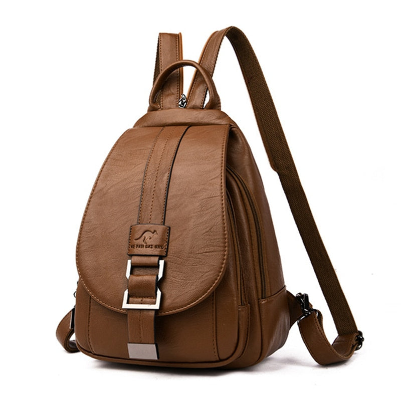 Mochila de piel para mujeres