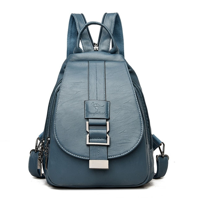 Mochila de piel para mujeres