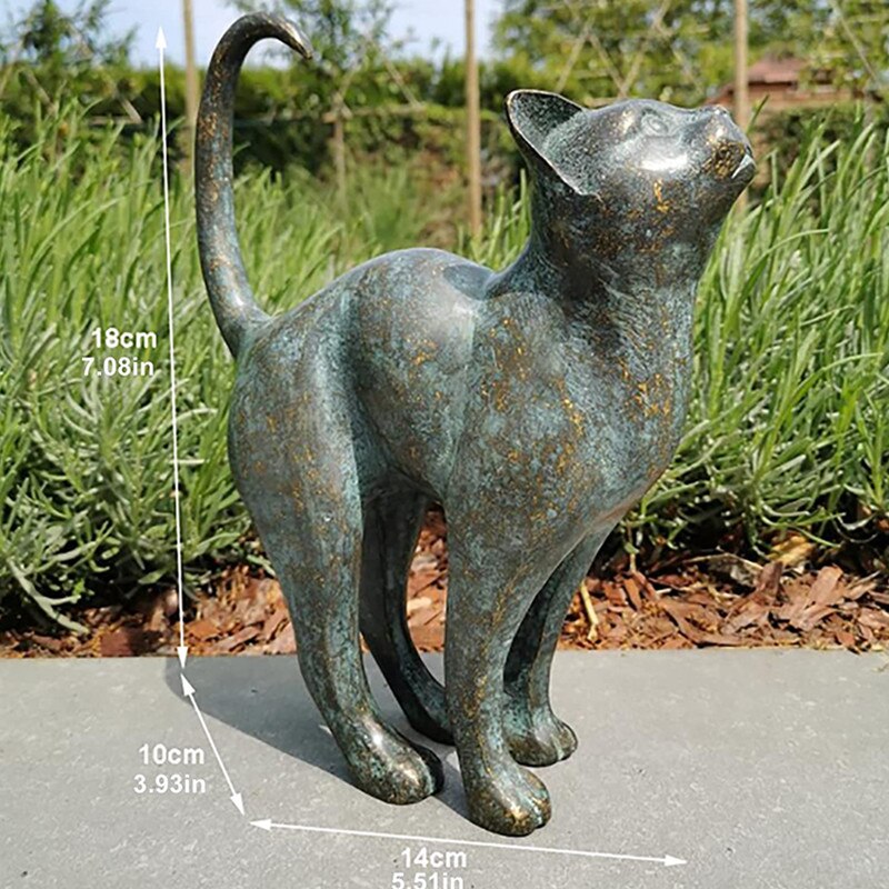 PawWhimsy – Estatuas de gatos encantadoras para el jardín con un toque juguetón y detalles realistas