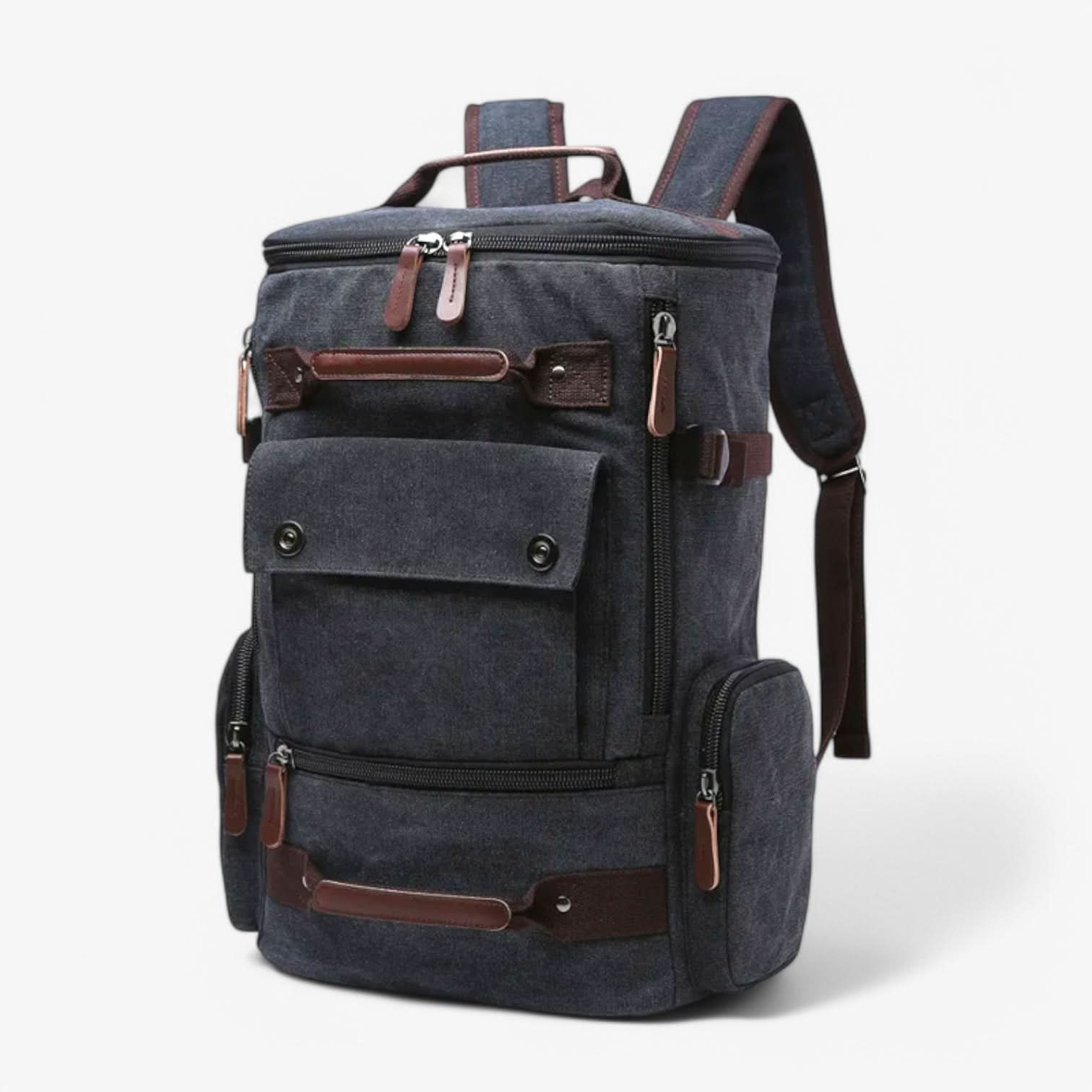 VINTAGECANVAS Sac à dos – Élégant & Fonctionnel avec compartiment pour ordinateur portable pour le quotidien & les aventures