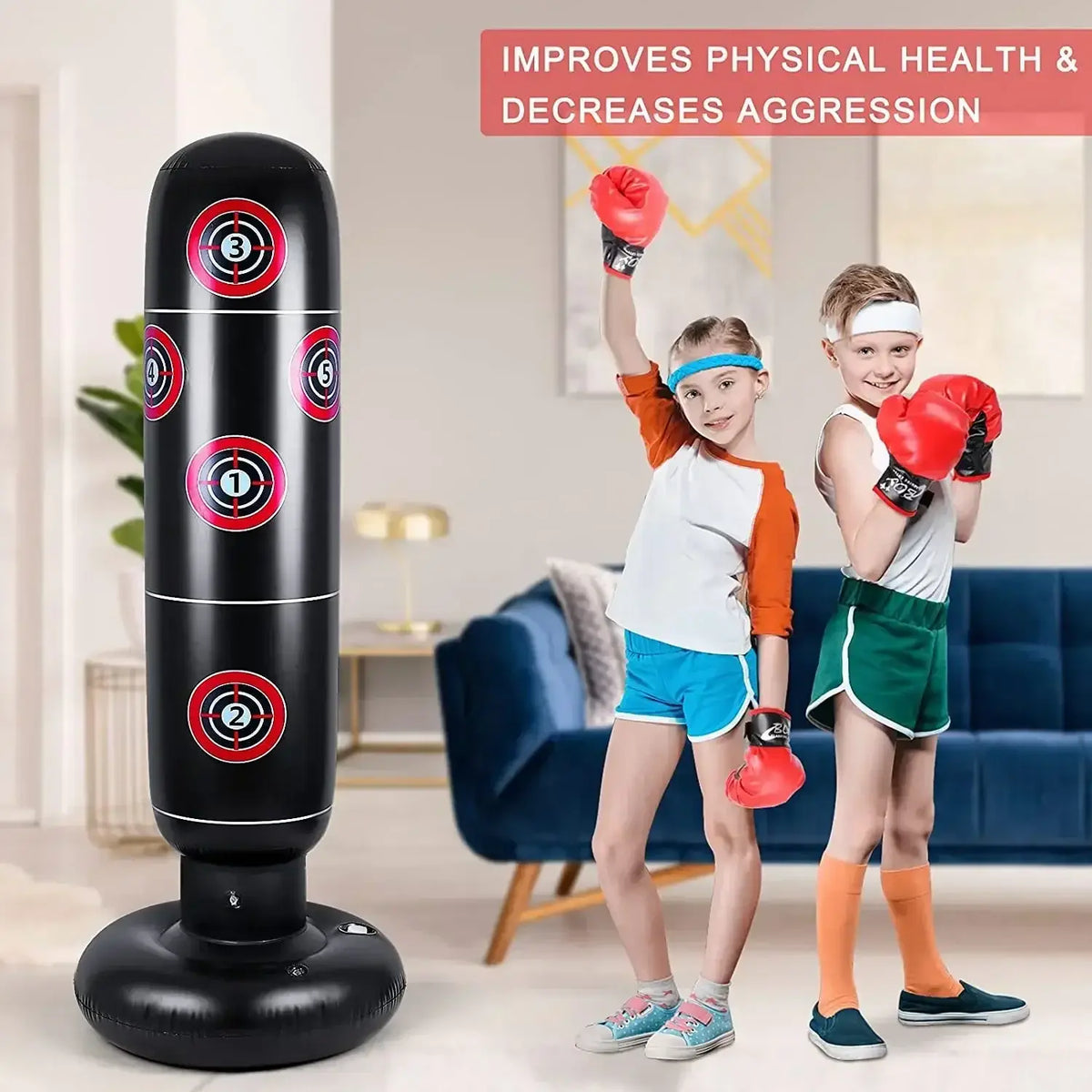 Bola de Boxeo Inflable – Para Entrenamiento y Diversión