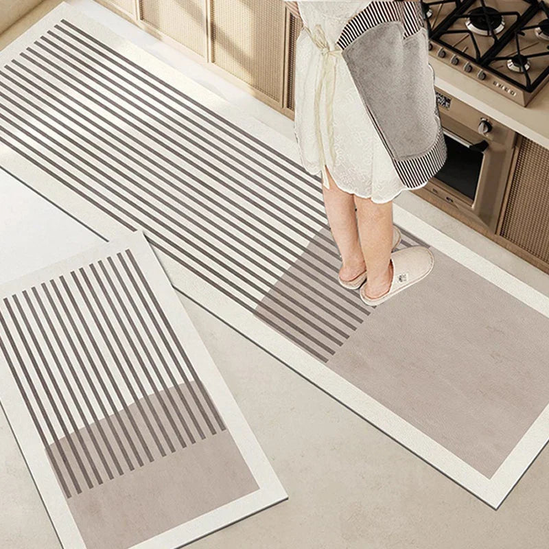 Kalsten | Pureterra | Alfombrilla de Cocina Súper Absorbente | Antideslizante y Lavable | Diseño de Diatomita | Forma Ovalada y Larga | Alfombra de Comodidad para Cocina y Baño