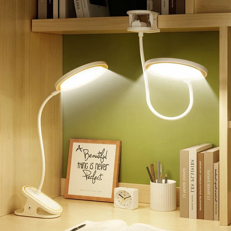 Lámpara de Mesa Táctil LED Lunivo | Con Batería y Luz Natural | Temperatura de Color 4000K | Diseño Moderno de Plástico