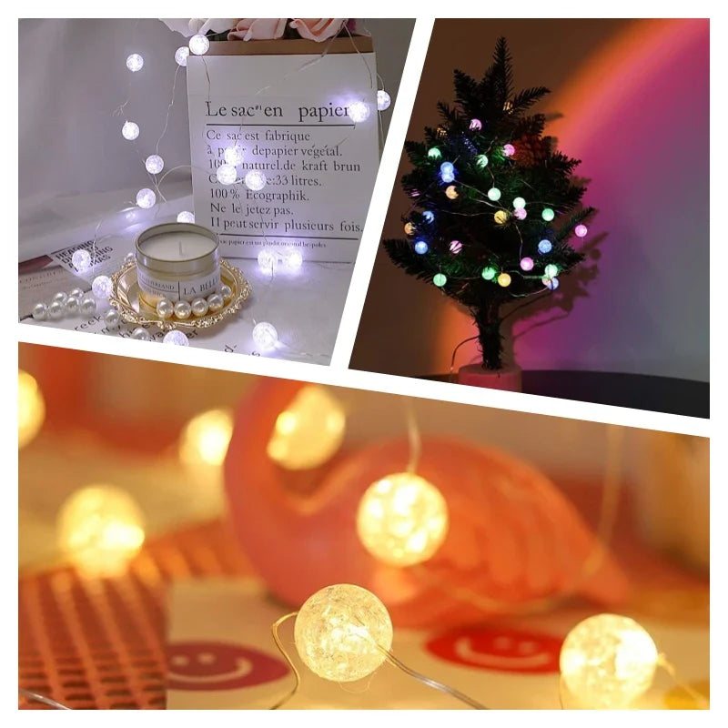 LumiaGlow Cadena de Luces LED | Blanco Cálido | 3 Modos | Funciona con Baterías