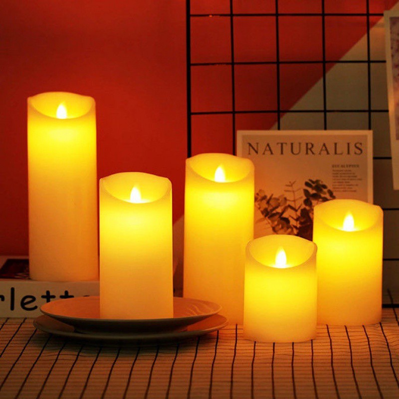 Velas LED LumiFlame | Efecto de cera parpadeante | Seguras y ahorradoras de energía | Diferentes tamaños y diseños