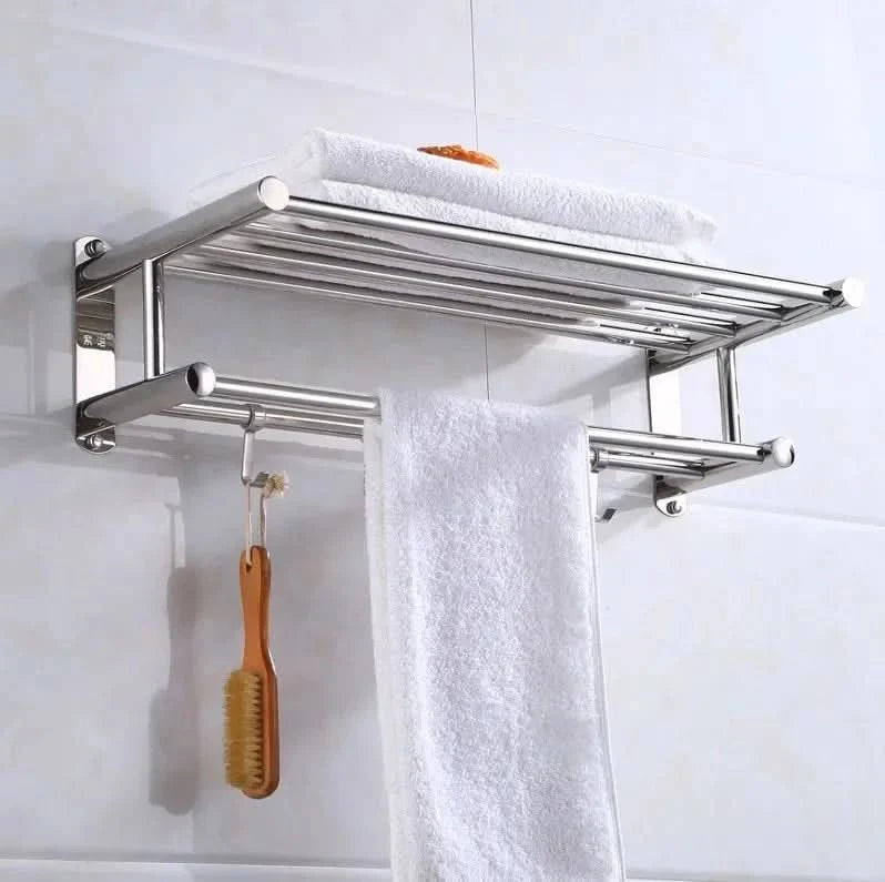 STEELRACK – Soporte de Toalla de Acero Inoxidable Ahorra Espacio y Elegante