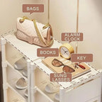 SPACERACK – Estante para zapatos que ahorra espacio para esquinas y espacios pequeños