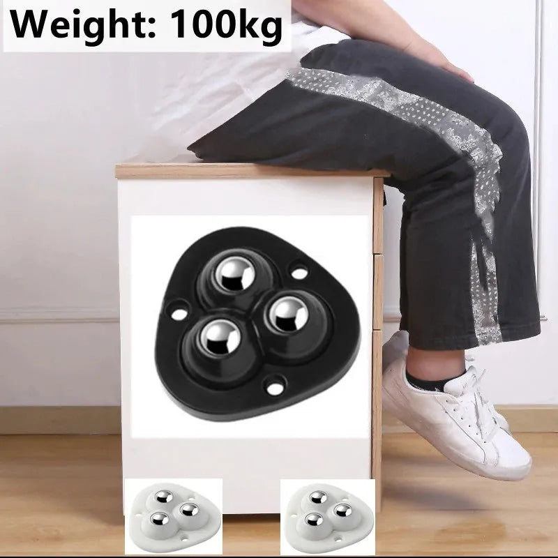Kalsten | Ruedas Rodantes Autoadhesivas para Mover Muebles con Rotación Completa