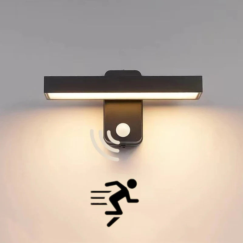 Luz de pared exterior LED VarioLux | Sensor de movimiento & IP65 | Giratoria | 30–50 cm
